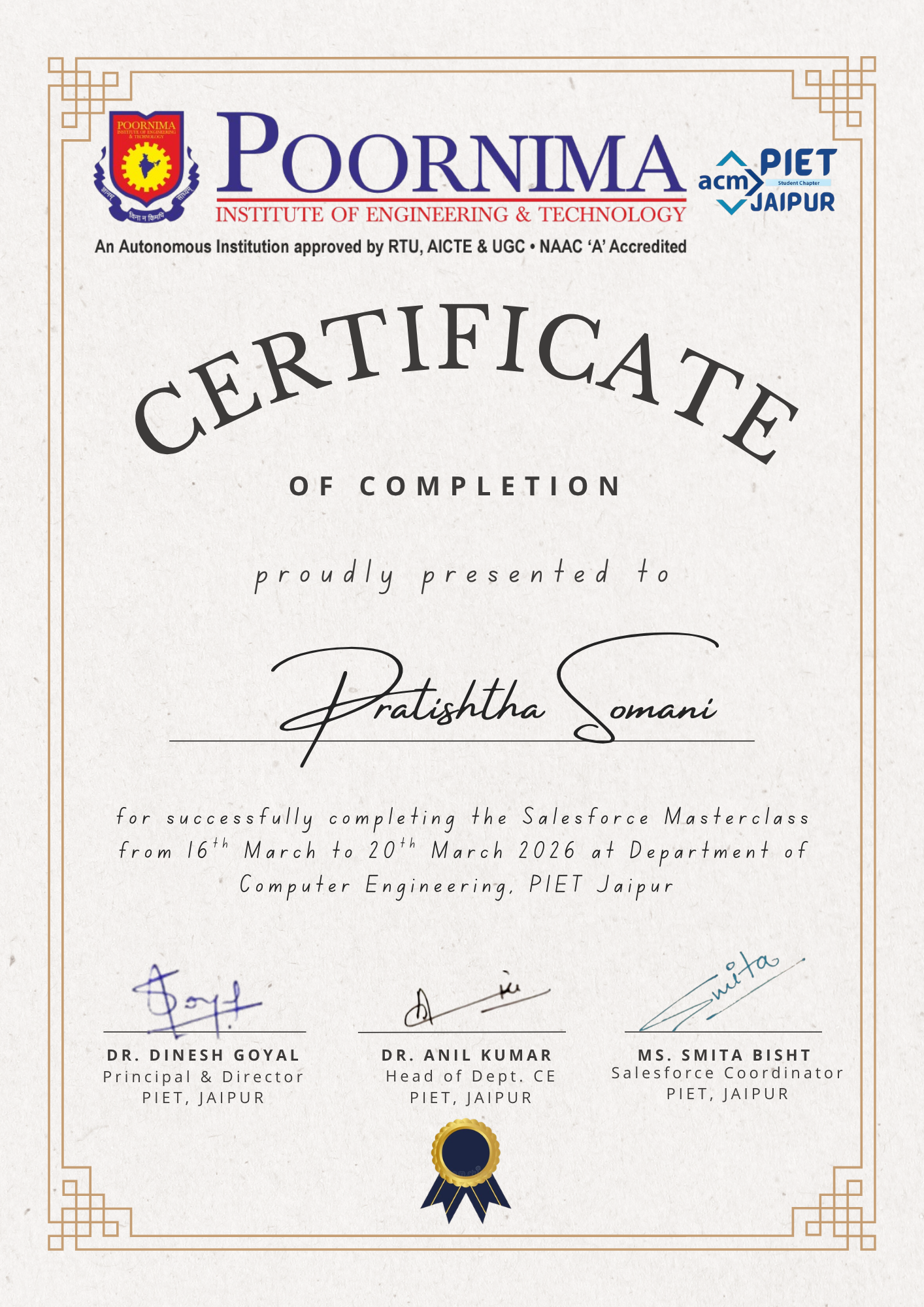 workshop Certification